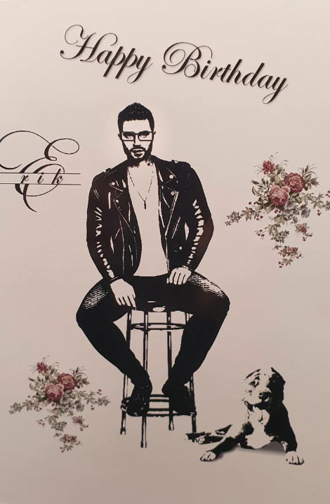 Example personalized greeting card from Craftroom